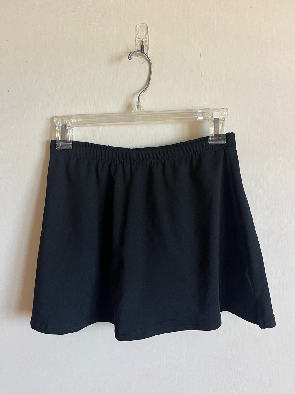 SHEIN Black A-Line mini Skirt with Elastic Waist